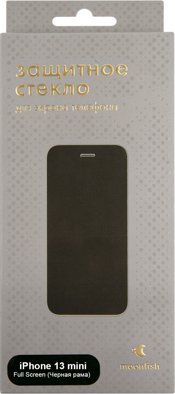 Стекло защитное moonfish для iPhone 13 mini Full Screen, черный