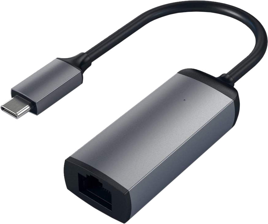 Адаптер Satechi USB-C - Ethernet, серый космос