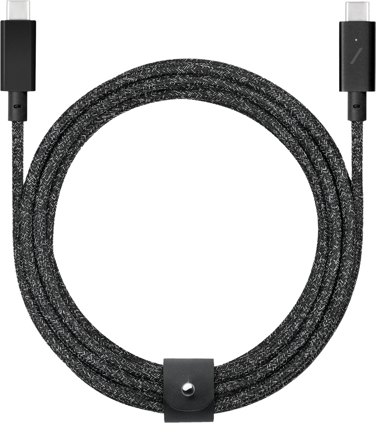 Кабель Native Union Belt Cable Pro USB-С - USB-С (2,4 м), нейлон, черный