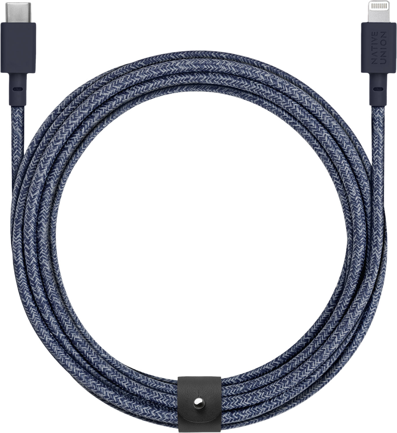 Кабель Native Union Belt Cable USB-С - Lightning  (3 м), нейлон, индиго