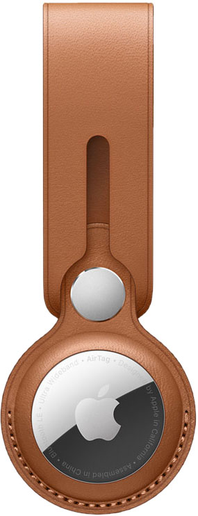 Брелок-подвеска для Apple AirTag, золотисто-коричневый