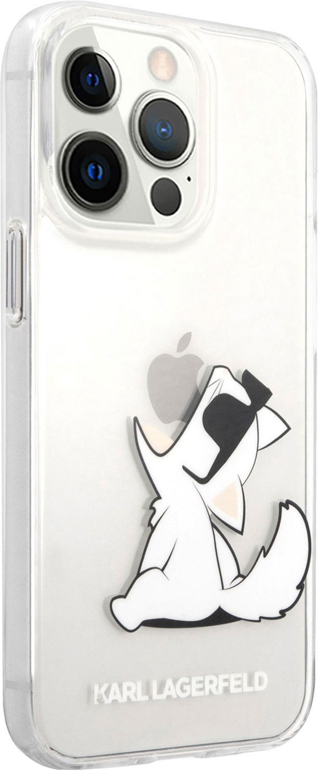 Чехол Lagerfeld Choupette Fun для iPhone 13 Pro, пластик, прозрачный