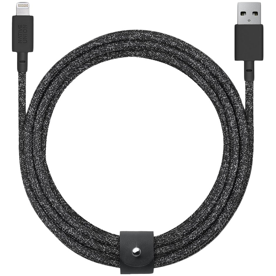 Кабель Native Union Belt Lightning/USB (3 м), черный