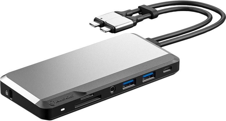Адаптер Alogic Super Dock 10 in 1 USB-C, «серый космос»