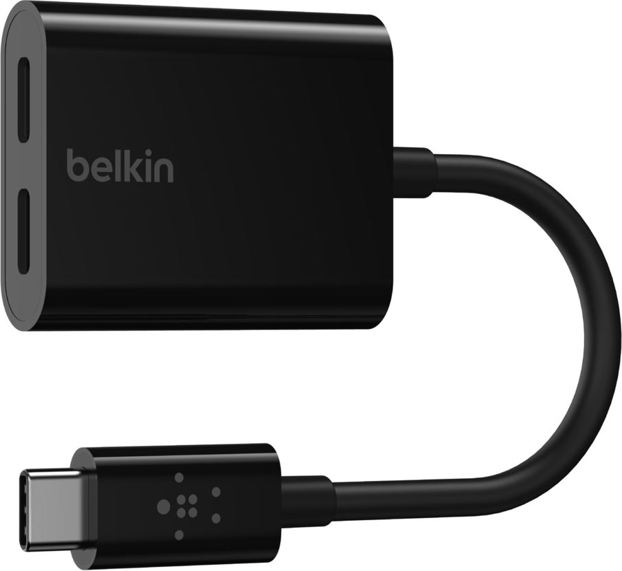 Адаптер Belkin USB-C - Audio + Charge, черный